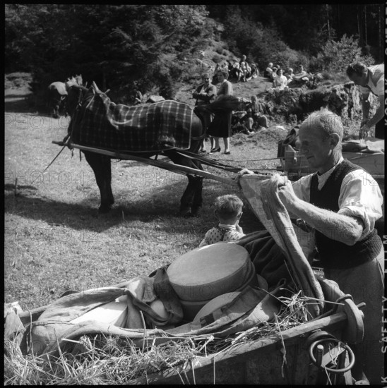 Farmer festival in the Justistal Valley, 1958