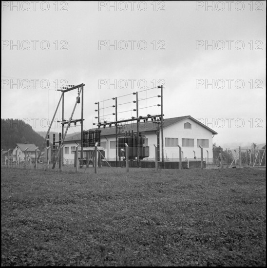 EKZ transformer station Saland 1951