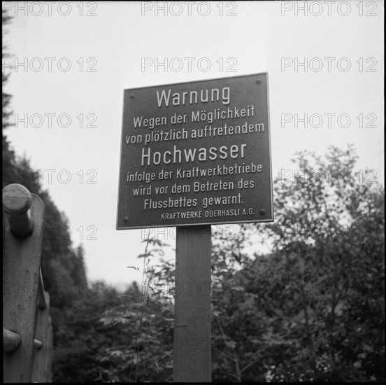 Warning Sign High Water, 1956