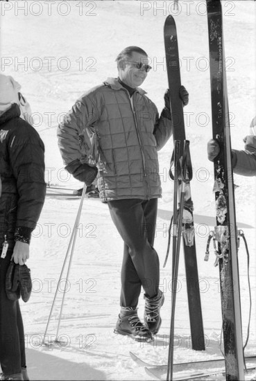 US Minister of Defense Robert McNamara in Zermatt, 1966