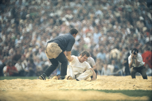 Swiss Federal Wrestling Festival 1974: Final lap Hunsperger vs Uhlmann