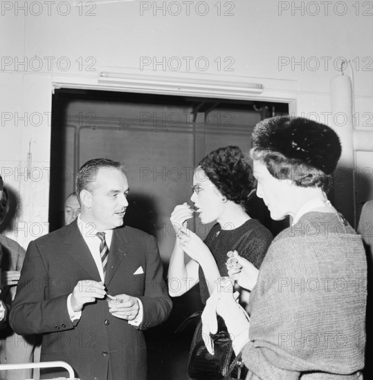 Prince Rainier and Grace of Monaco, Grace Kelly, visit Chocolat Suchard, 1960