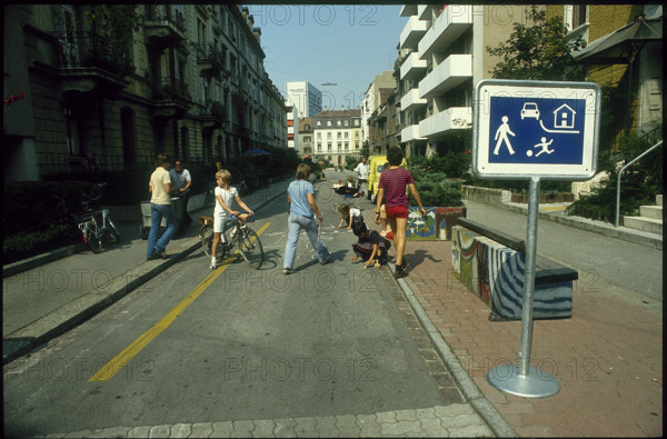Bärenfelserstrasse, residential street in Basel 1979