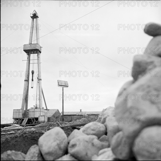 Boswil, driling derrick, search for oil; 1965