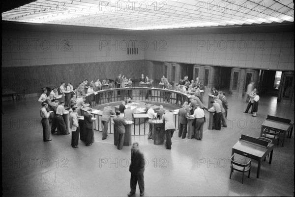 Brokers at the Zurich Stock Exchange, 1952