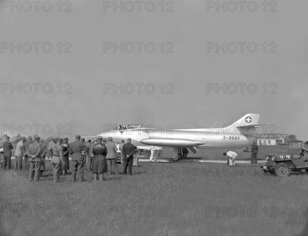 Swiss fighter plane P16, 1955