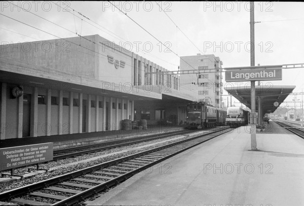 Langenthal railway station 1971