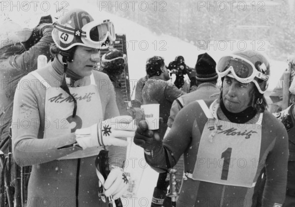 World Ski Championships in St. Moritz 1974: Franz Klammer and Roland Collombin
