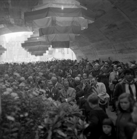 Baden, opening of Schlossberg tunnel; 1965