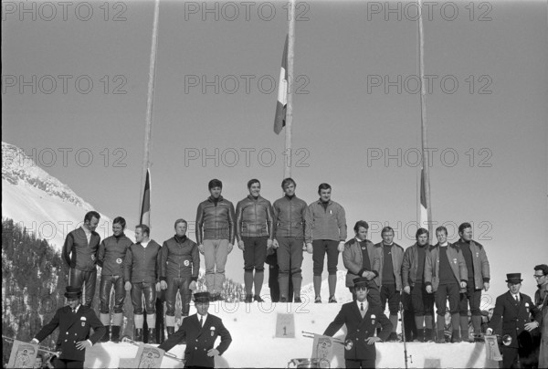 Bobsleigh World Championship St. Moritz 1974: 2nd BRD II, 1st BRD I, 3rd SUI I