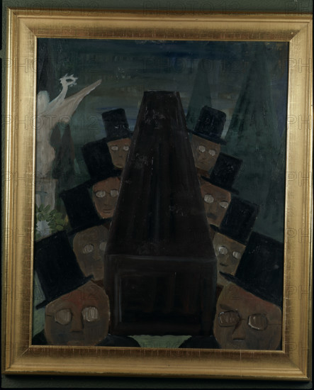 Painting by Friedrich Dürrenmatt, 1979