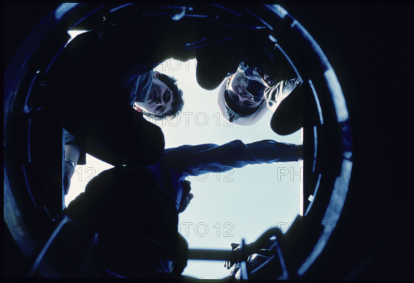 Marines entering the submarine, 1985