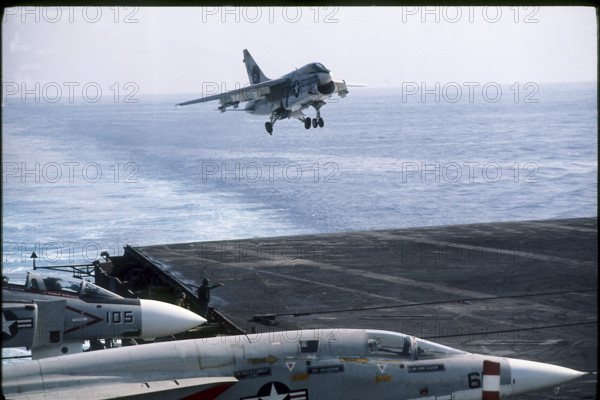 US Aircraft Carrier John F. Kennedy in the Mediterranean