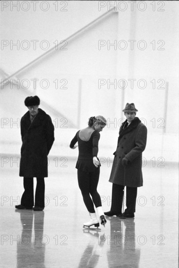 Olympic games Lake Placid 1980, figure skating, compulsory: Denise Biellmann
