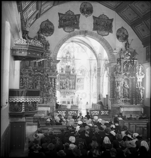 Service for Assumption of the Virgin Mary in the Valais, 1941