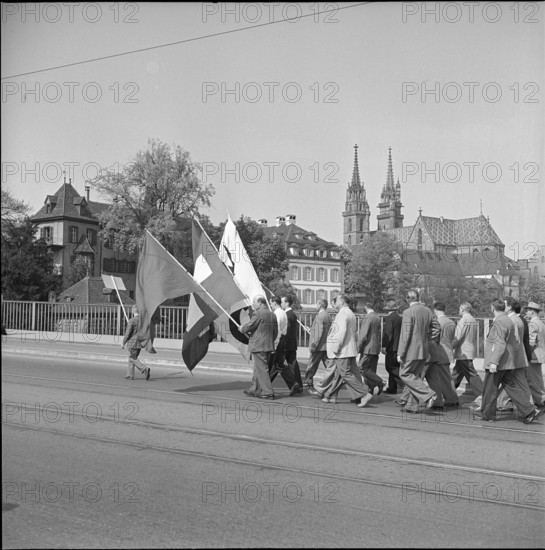 May Day demonstration in Basel 1952