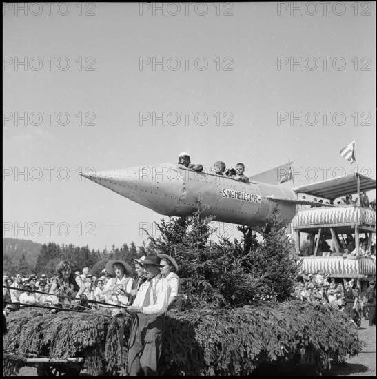 50th Marché-Concours Saignelégier, parade, 1953