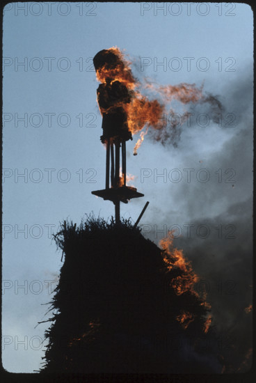 Burning Böögg; Sechseläuten in Zurich 1982
