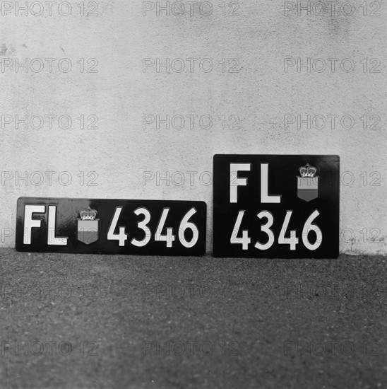 New License Plates for Liechtenstein, 1961