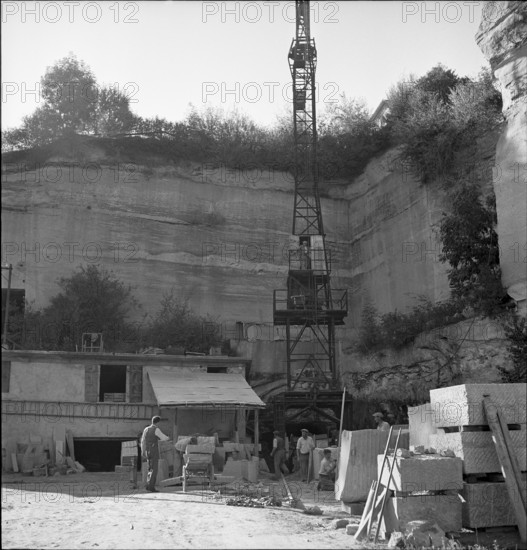 Quarry Beauregard in Friborg 1949