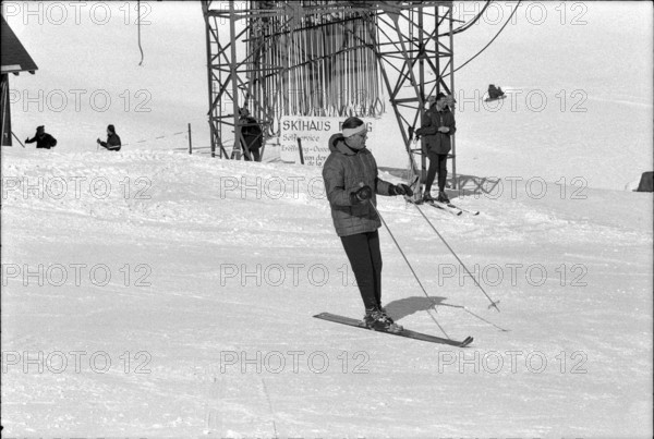 US Minister of Defense Robert McNamara in Zermatt, 1966
