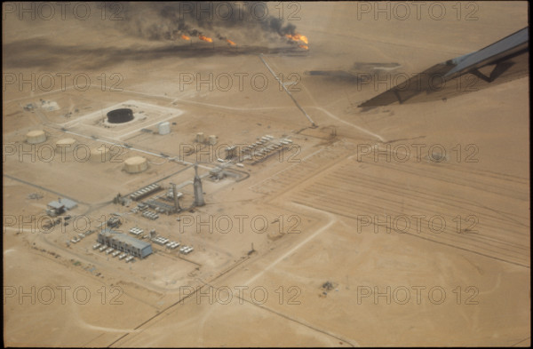 Oilfield of Hassi Messoud in the Sahara