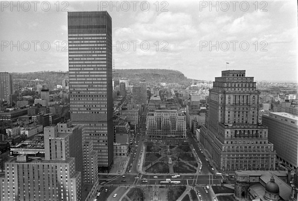 View over Montreal during the Expo 1967
