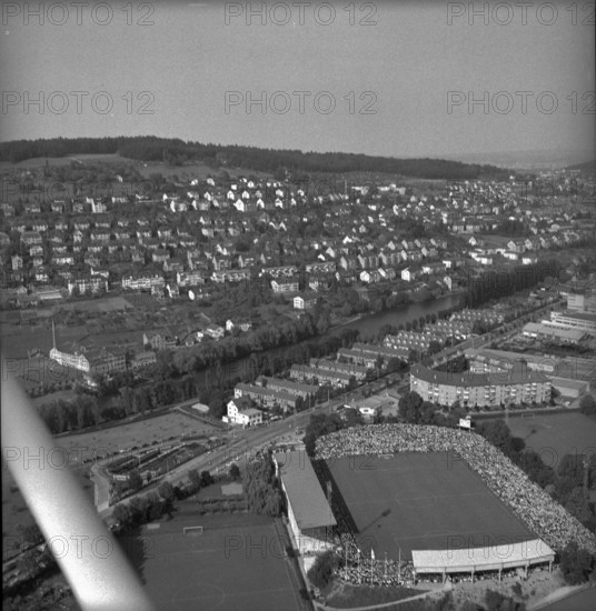 Hardturm Stadium in Zurich, 1955