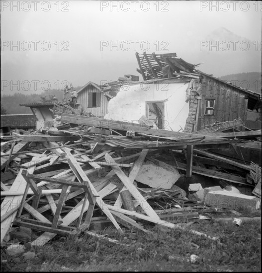 Firework factory in Oberarth destroyed by explosion in 1948