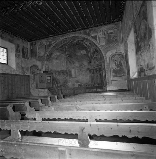 Santa Maria church Pontresina 1960