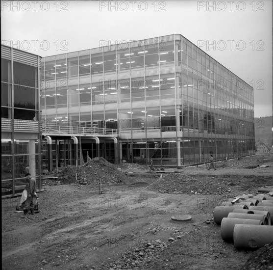 Technical University Brugg-Windisch, building site 1968