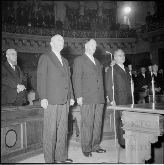 Holenstein, Chaudet, Lepori: Swearing In 1954