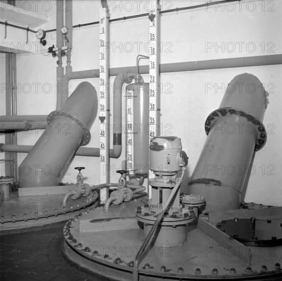 Salt-water.pipeline from Rheinheim to the Rheinfelden salt works; 1955