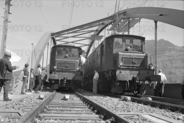 Biberlikopf bridge, load test; 1969