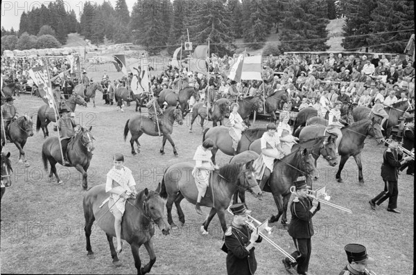 61st Marché-Concours Saignelégier, procession, 1964