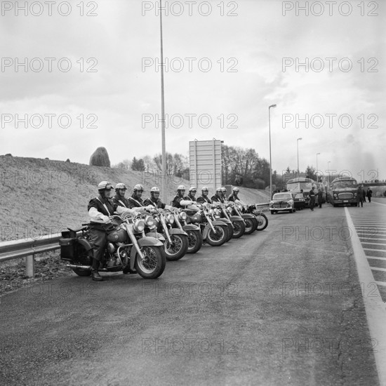 Opening of the Geneva-Lausanne motorway, 1964