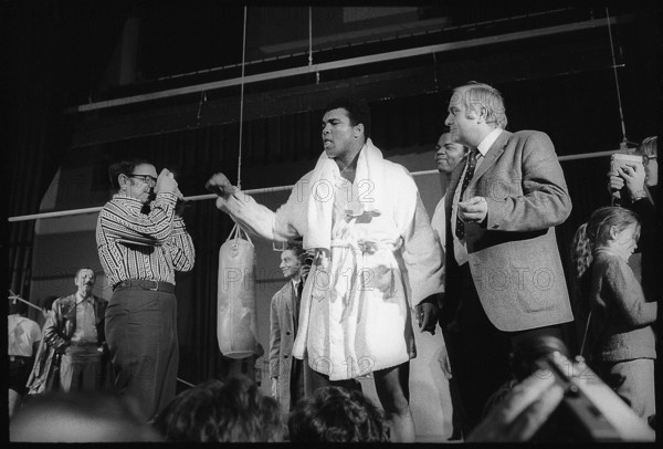 Angelo Dundee and Muhammad Ali, born Cassius Marcellus Clay Jr. in Zurich 1971