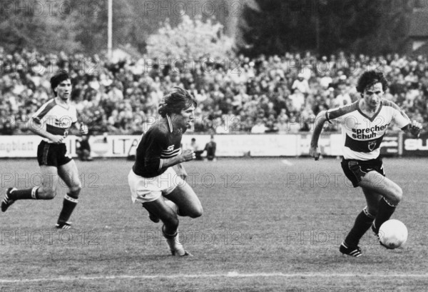 Cup semi-final 1984: FC Aarau - Servette Geneva; Castella, Müller