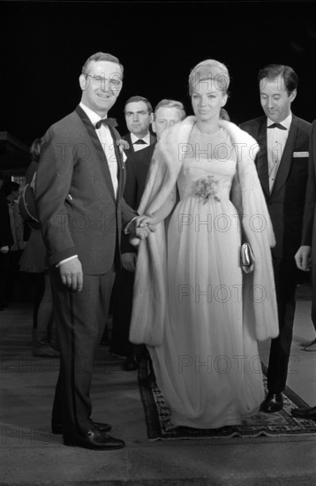 Hazy Osterwald, Maria Perschy and Vico Torriani at the opening of the Hazyland 1965