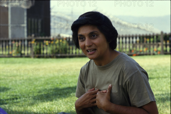 Ma Anand Sheela, former follower of Bhagwan, 1987