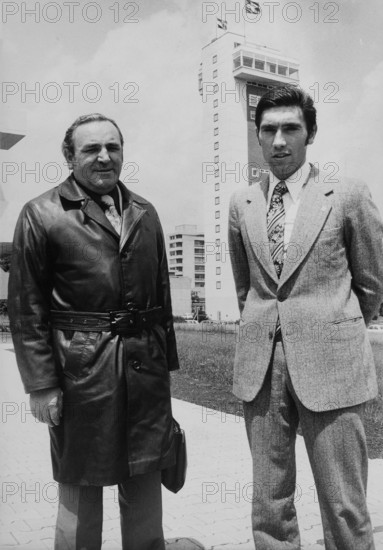 Josef Vögele and Eddy Merckx, 1974