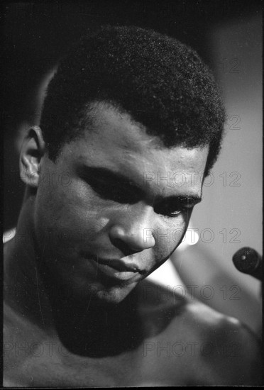Muhammad Ali, born Cassius Marcellus Clay Jr. before WC fight versus Ernie Terrell, Houston 1967