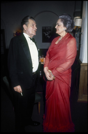 Begum Aga Khan in Gstaad, New Year 1980