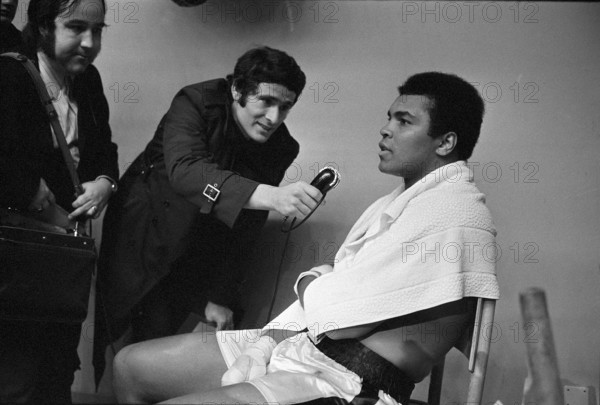 Muhammad Ali, born Cassius Marcellus Clay Jr. training in Zurich 1971