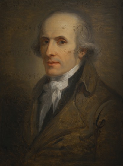 Antonio Canova (1757-1822). Italian Neoclassical sculptor. Portrait by Andrea Appiani (1754-1817), 1803 or 1810-1811. Oil on paper applied to canvas. Modern Art Gallery, Milan, Italy.
