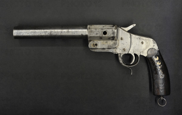 Mauser flare pistol M.1894, Germany. Latvian War Museum. Riga. Latvia.