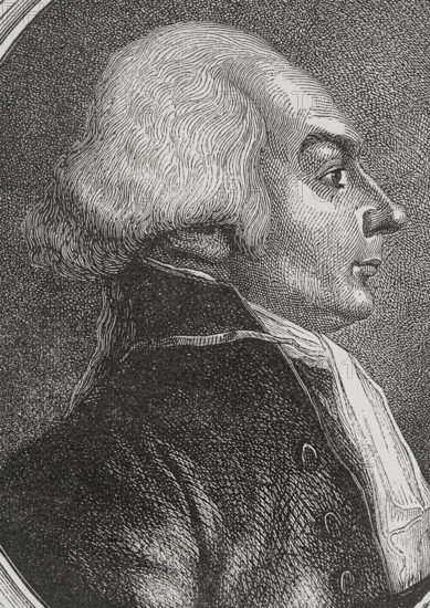 Jerome Petion de Villeneuve (1756-1794). French revolutionary, one of the Jacobin leaders. Elected mayor of Paris in November 1791. Portrait. Engraving. ""History of the French Revolution"". Volume I, 1876.