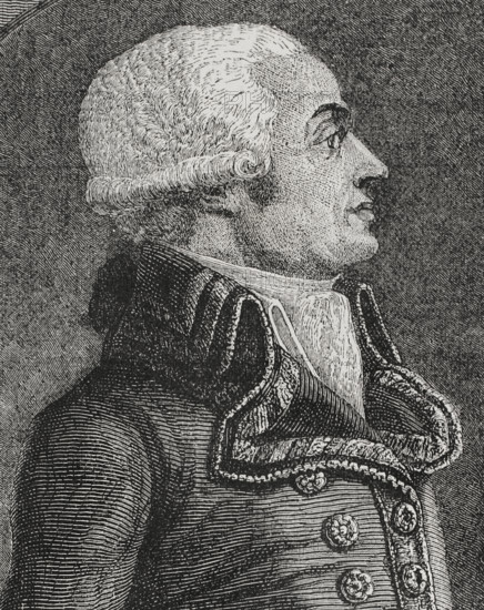 Charles Francois Dumouriez (1739-1823). French general who took part in the French Revolutionary Wars. Portrait. Drawing by Bocourt. Engraving by Pannemaker. Detail. ""History of the French Revolution"". Volume I, 1876.