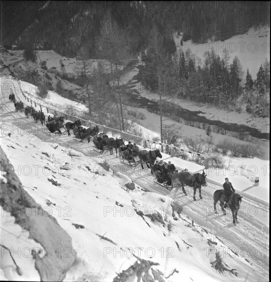 Schlitteda on New Year's Day 1942