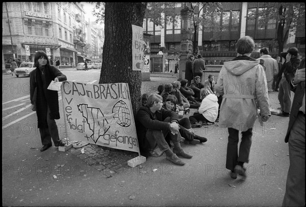 Protest against human rights violations in Brazil